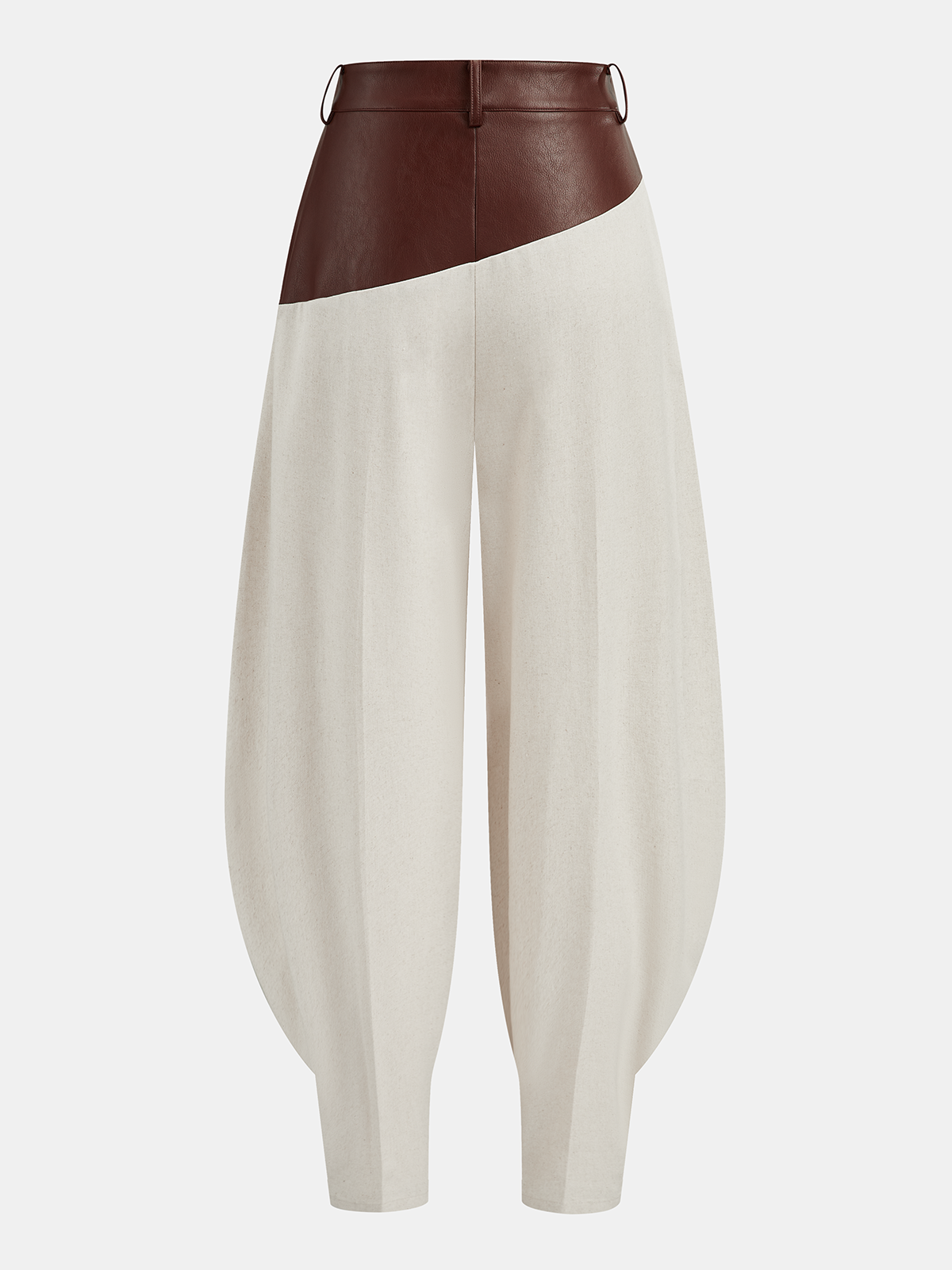 Ballonhose mit Kunstleder-Einsätzen