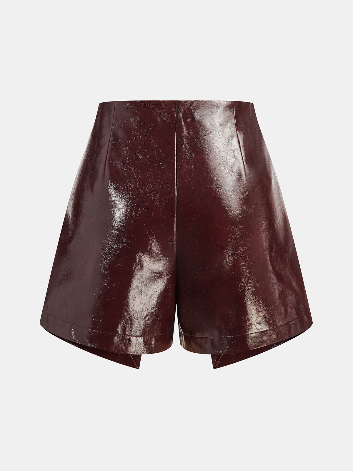 Skort aus Kunstleder „Metal Rose“