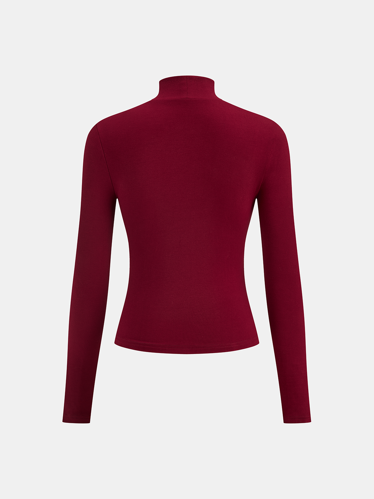 Top mit Mock Neck und Korsett-Einsätzen aus Kunstleder