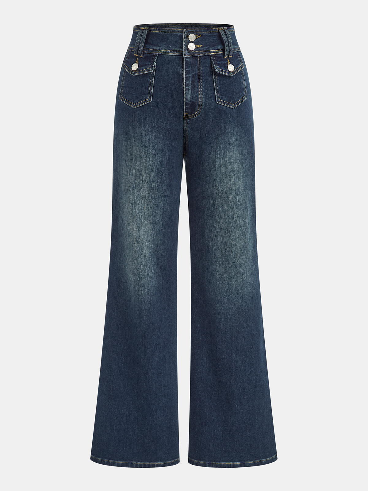 Vintage Schlagjeans mit hoher Taille