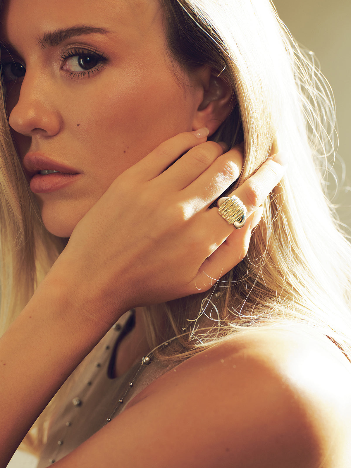 Two-Tone Textured Ring