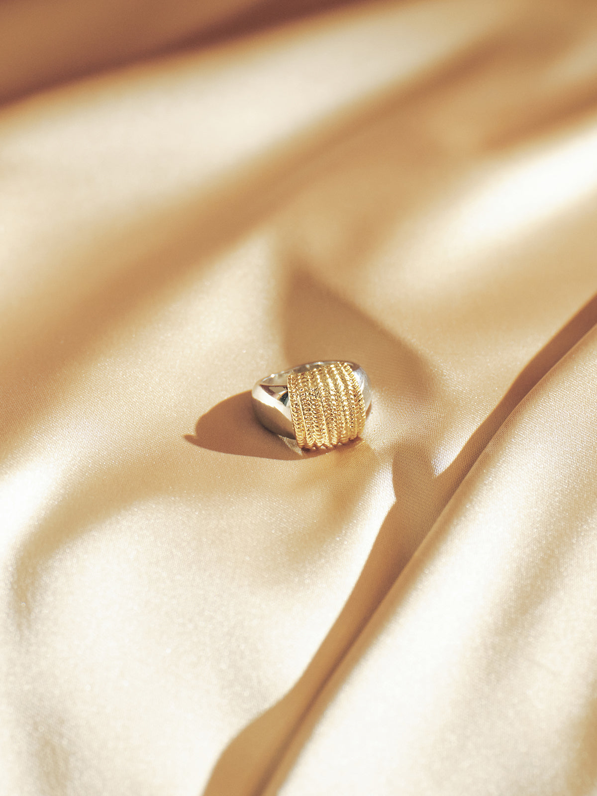 Strukturierter Bicolor-Ring