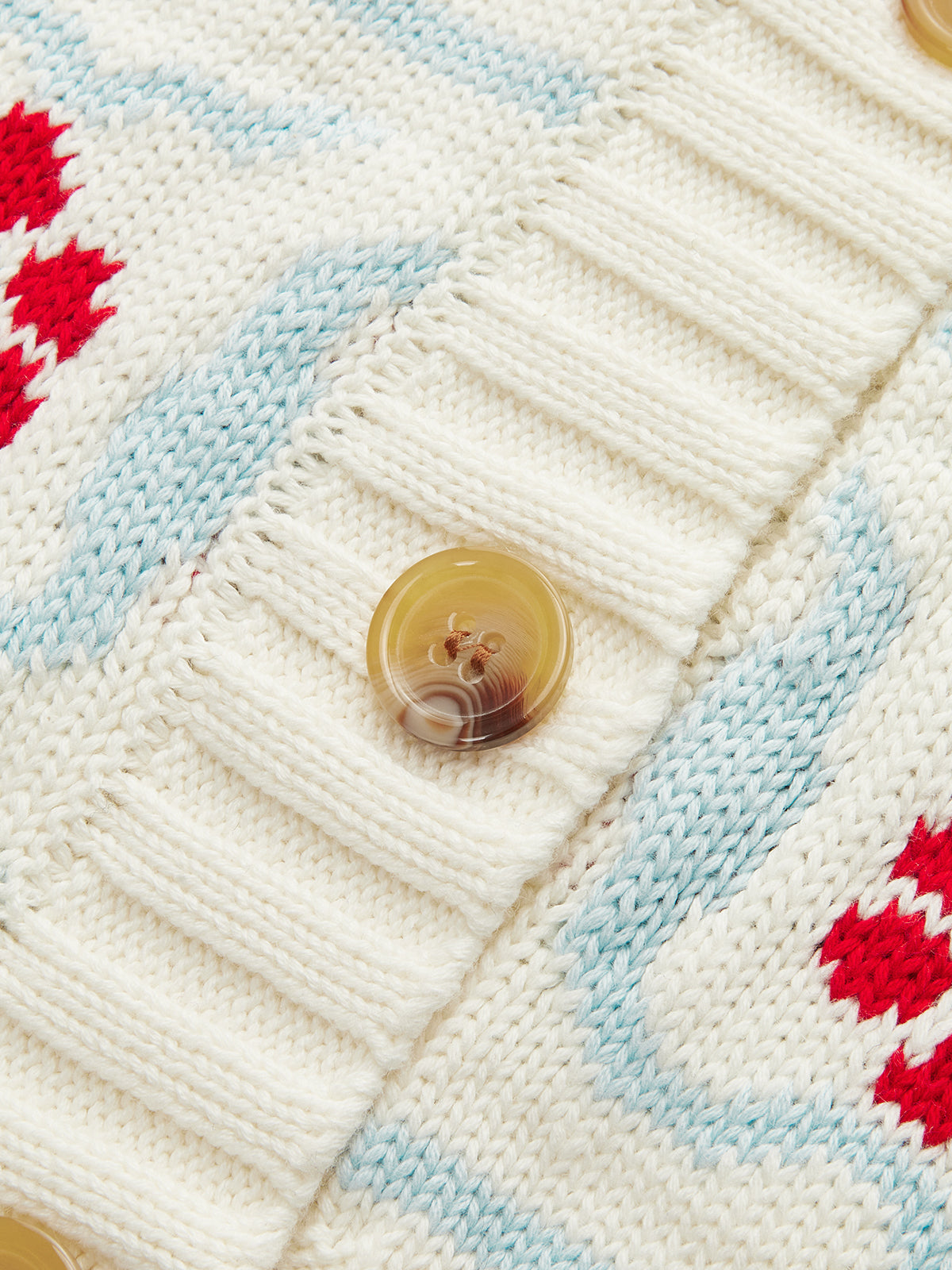 Horse Pattern Knit Cardigan