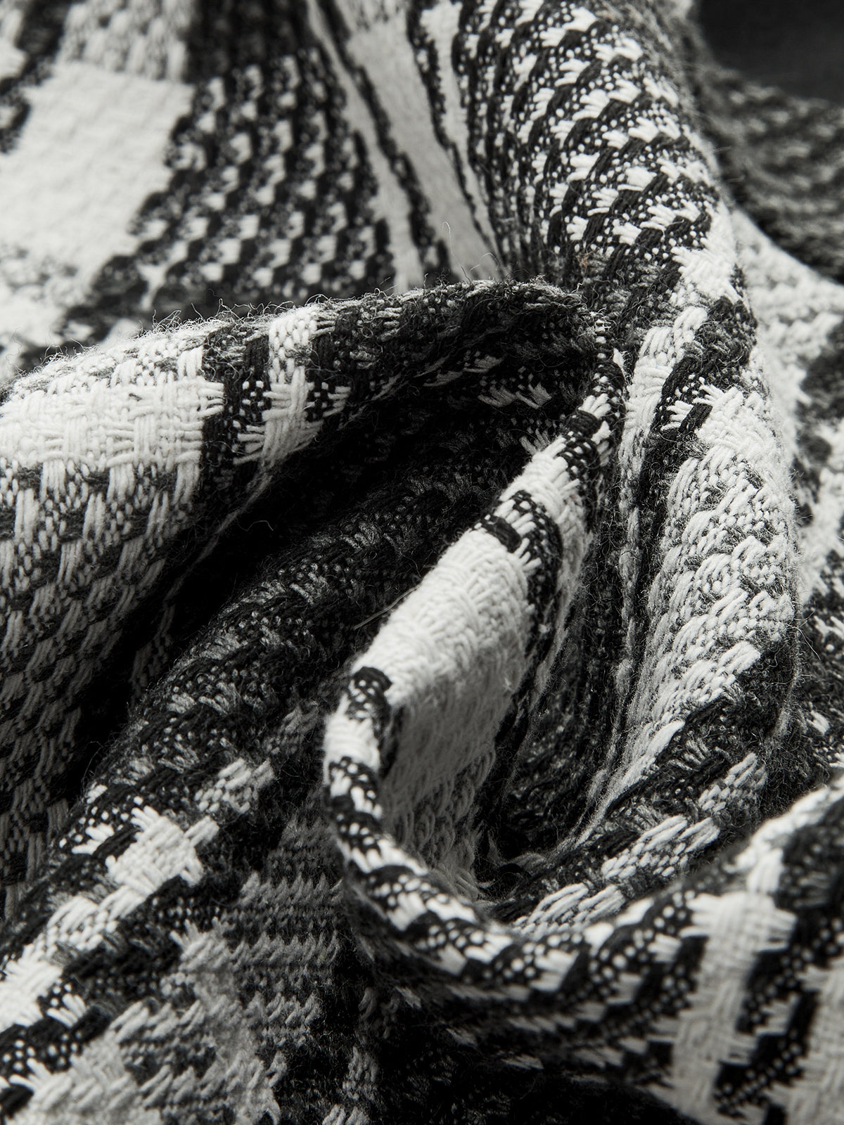 Checked Plaid Circle Linked Mini Skirt