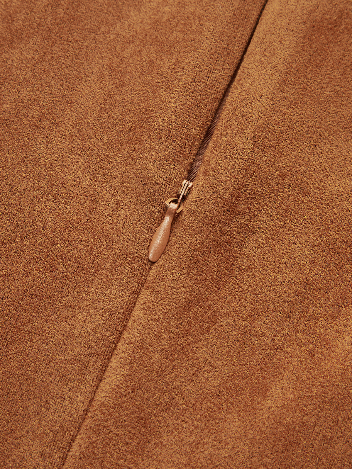 Faux Suede Sleeveless Mini Dress