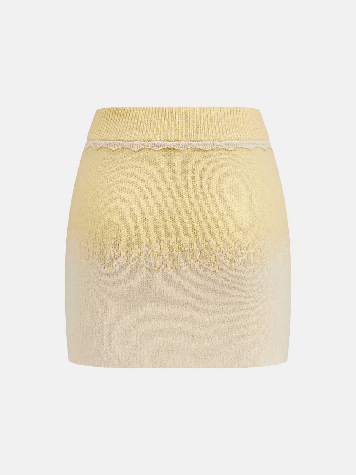 Ombre Knitted Top and Mini Skirt Set