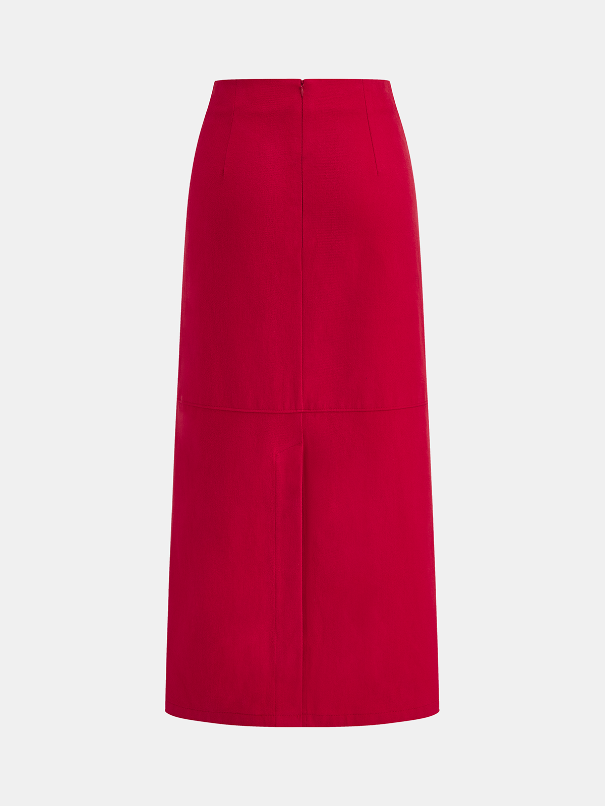 Jupe longue taille mi-haute à poches décoratives