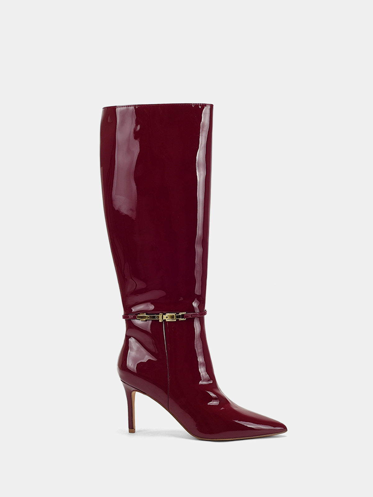 Bottes Stiletto Cuissardes en Similicuir PU