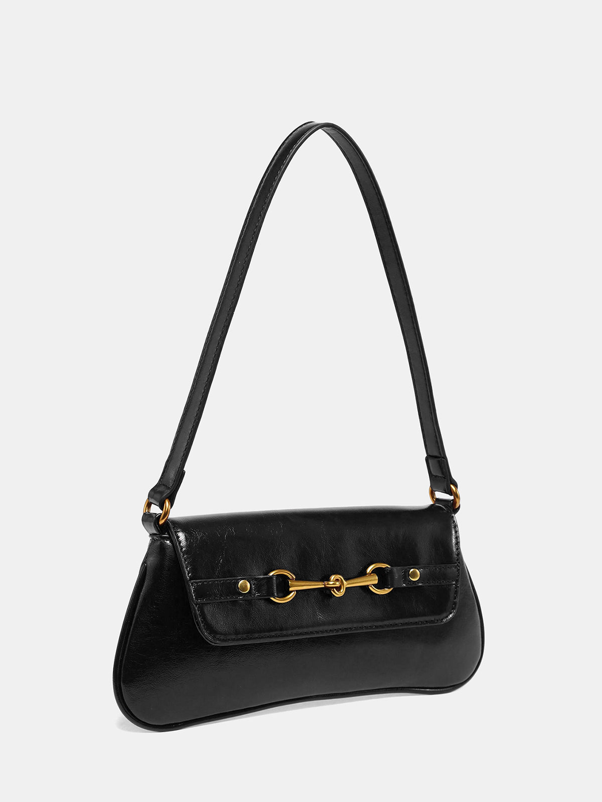 Sac à bandoulière en cuir PU Horsebit