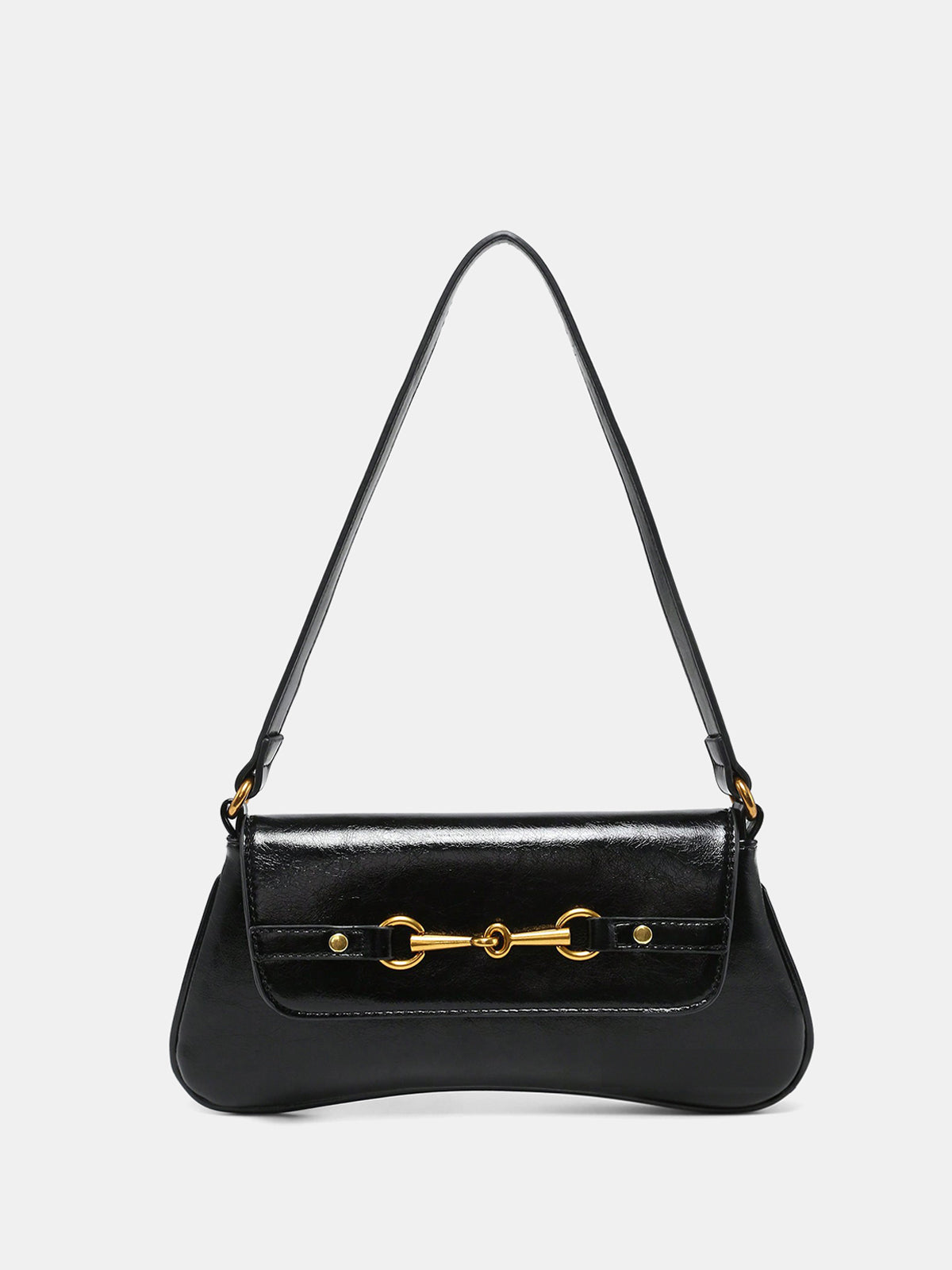 Sac à bandoulière en cuir PU Horsebit