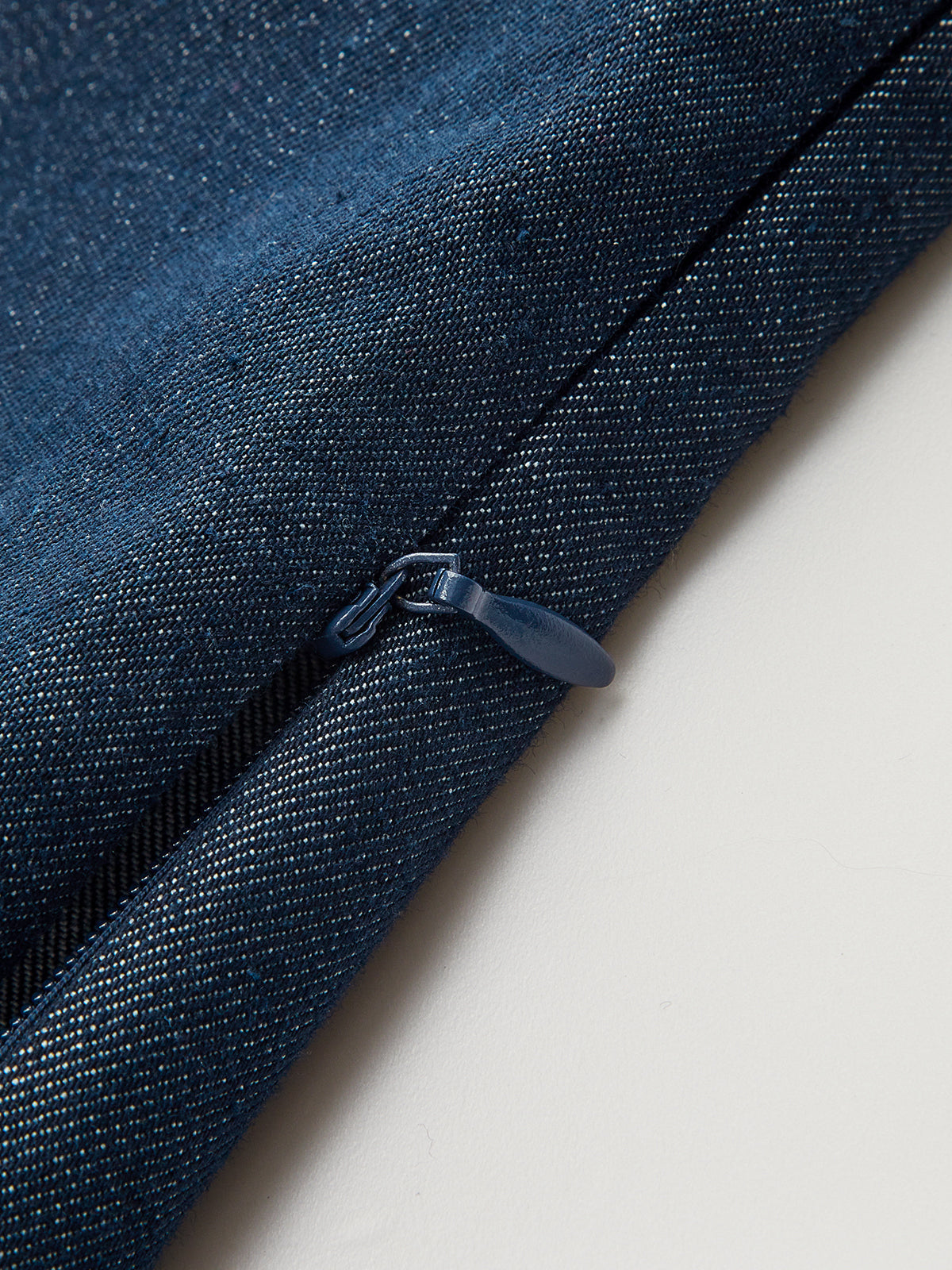 Denim Panel Striped Shirt