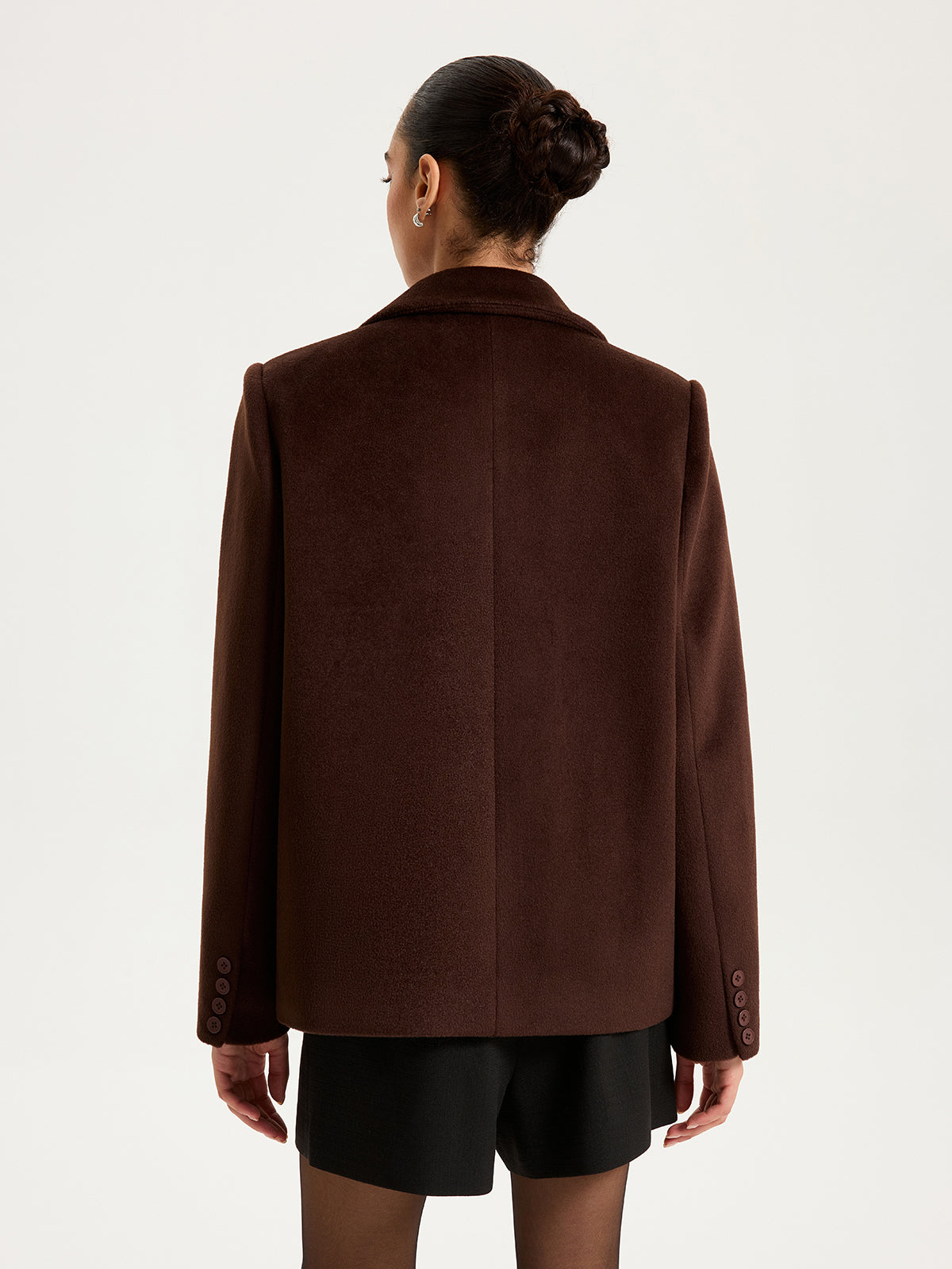 Double-Breasted Lapel Blazer