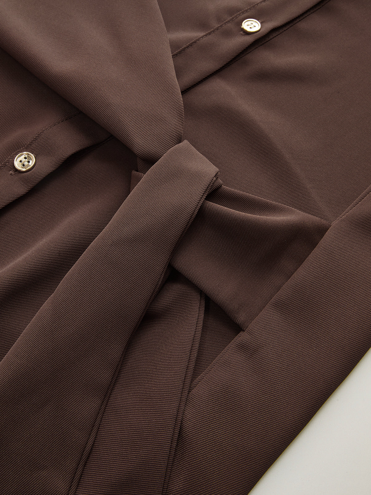 Tie-Waist Long Sleeve Shirt