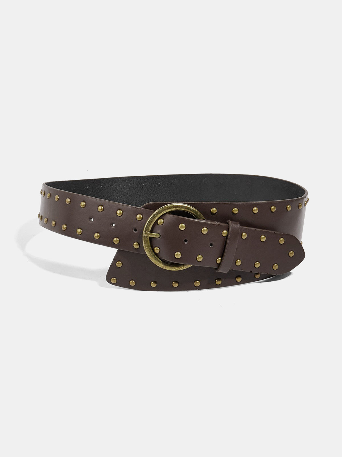Ceinture cloutée en cuir PU