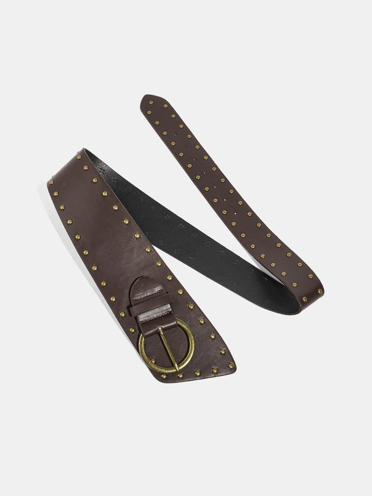 Ceinture cloutée en cuir PU