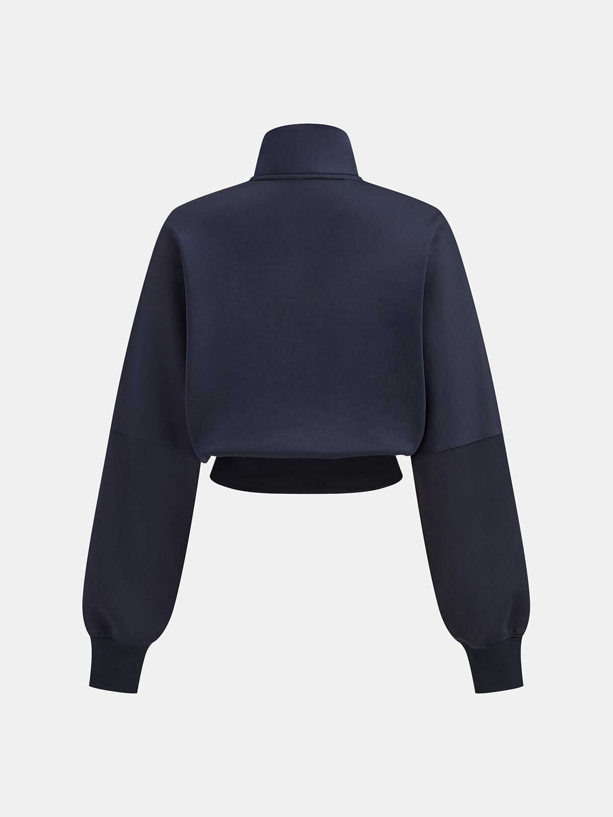 Gestreiftes Crop-Sweatshirt mit vier Farben