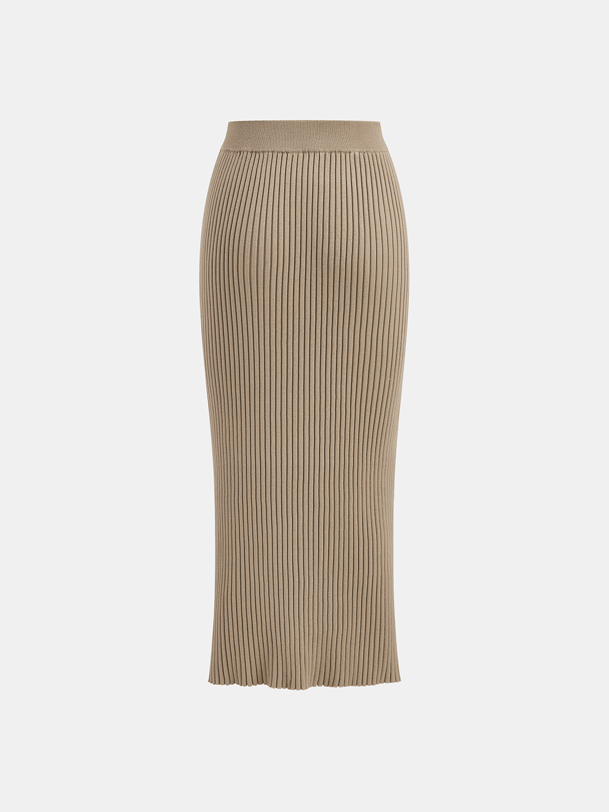 Mock Neck Cross-Over Crop Top and Midi Skirt Set