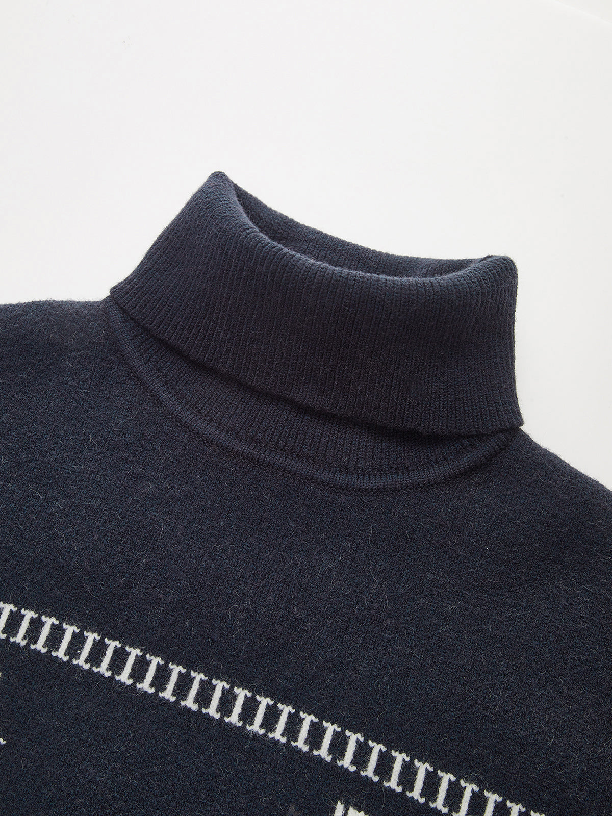 Gilet-chandail à col roulé et manches courtes à motif de chevaux