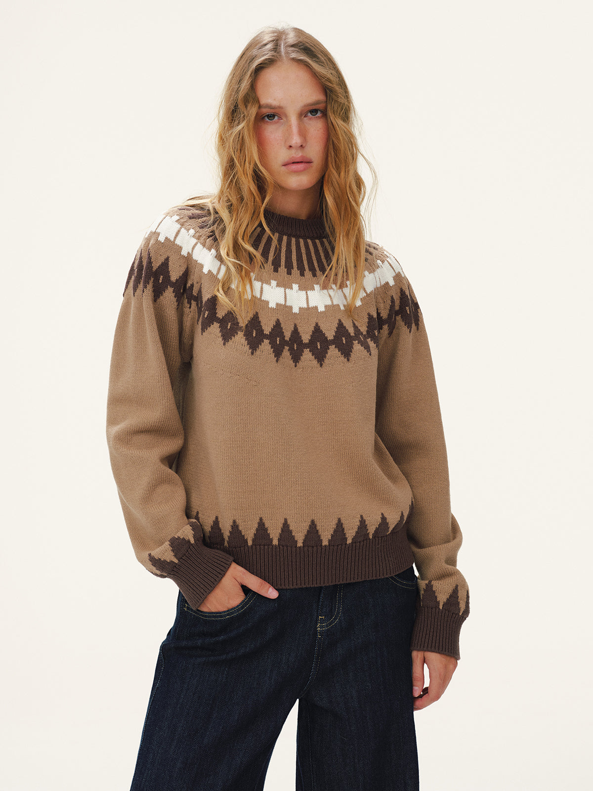Pull en tricot Fair Isle