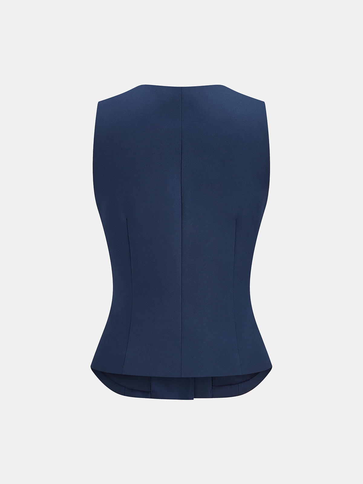Ärmellose V-Neck-Weste mit Schnallendetail