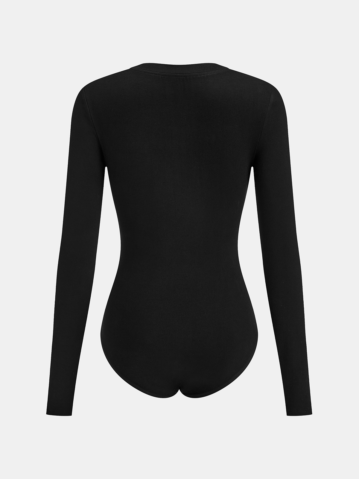 Body en similicuir à décolleté en V et taille drapée