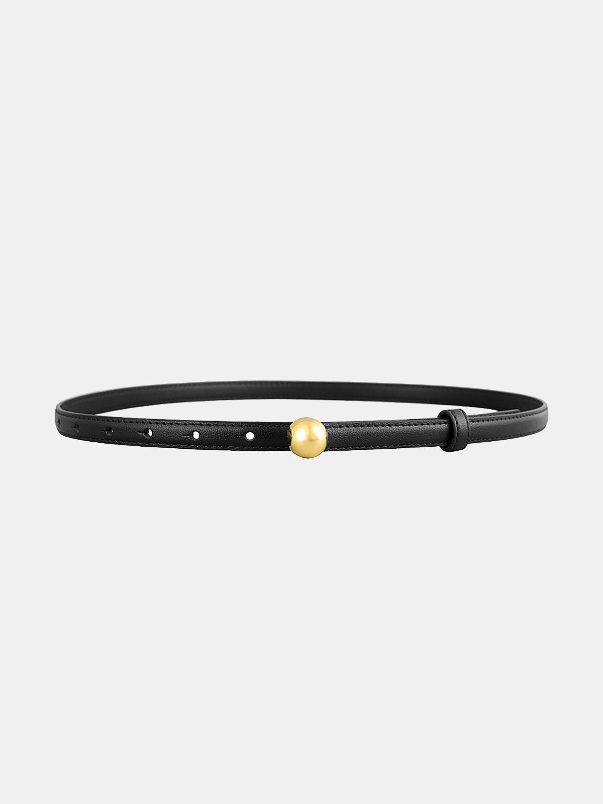 Ball Buckle Thin Belt
