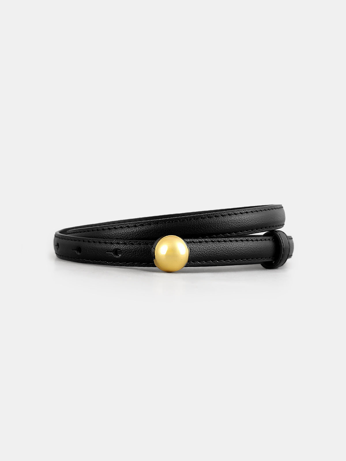 Ball Buckle Thin Belt