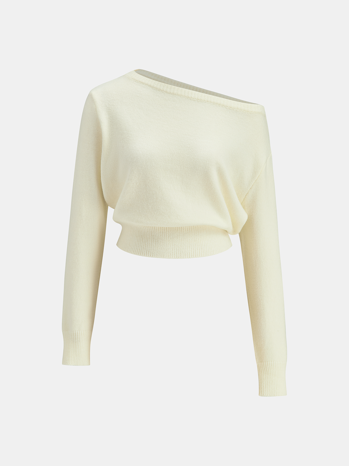 Pull en maille à épaules dénudées