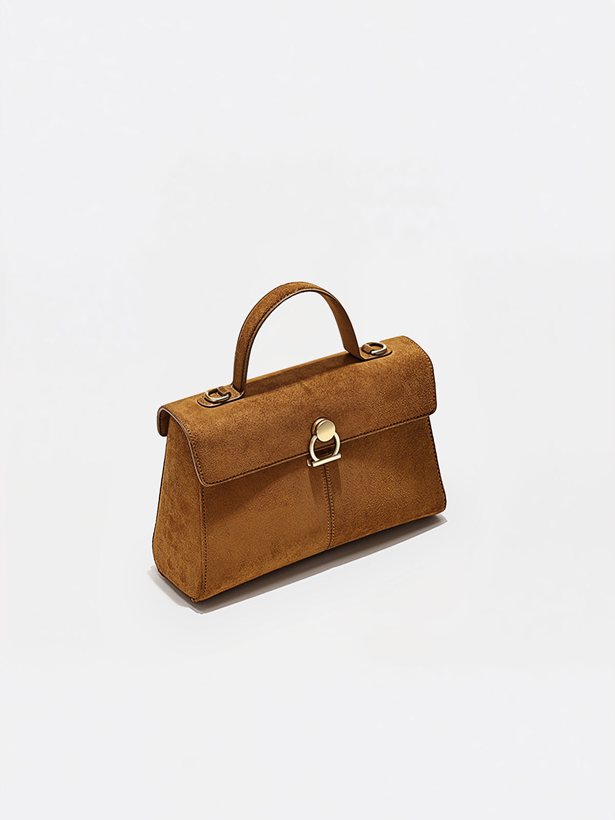 Sac porté main effet daim