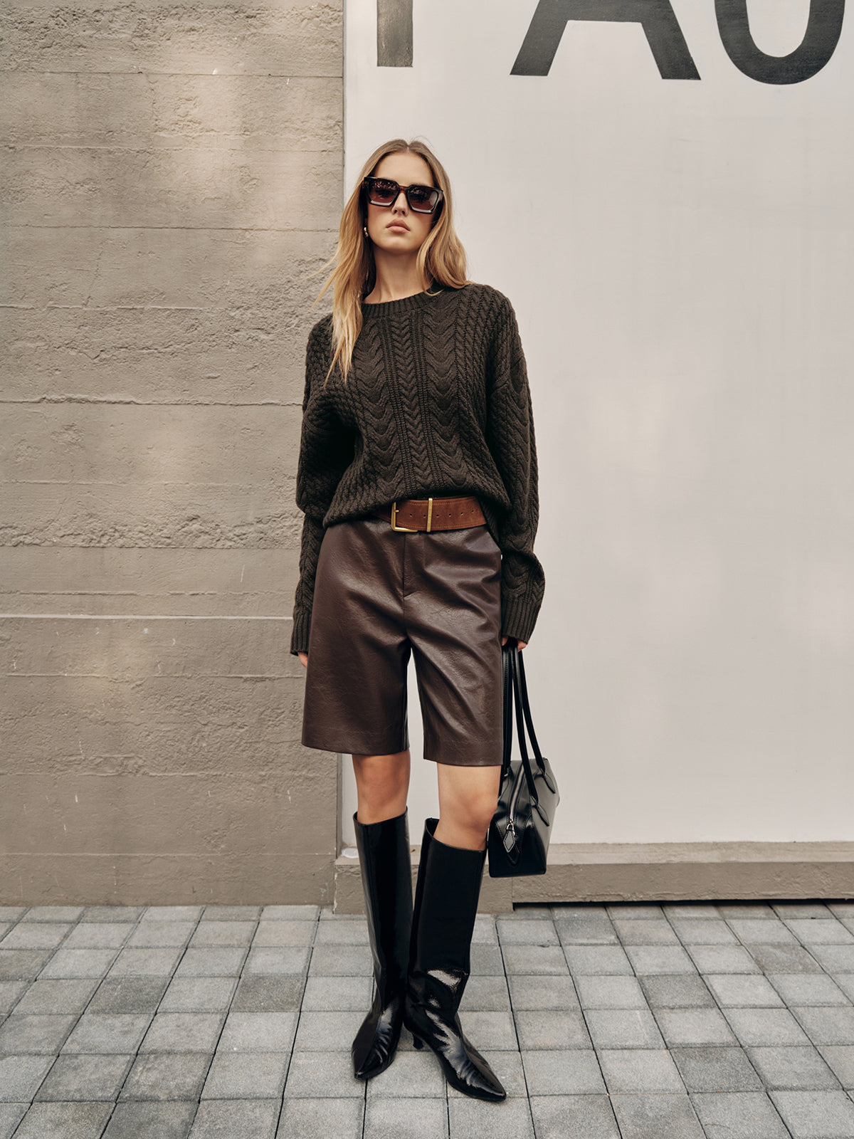 Cable Knit Loose Sweater