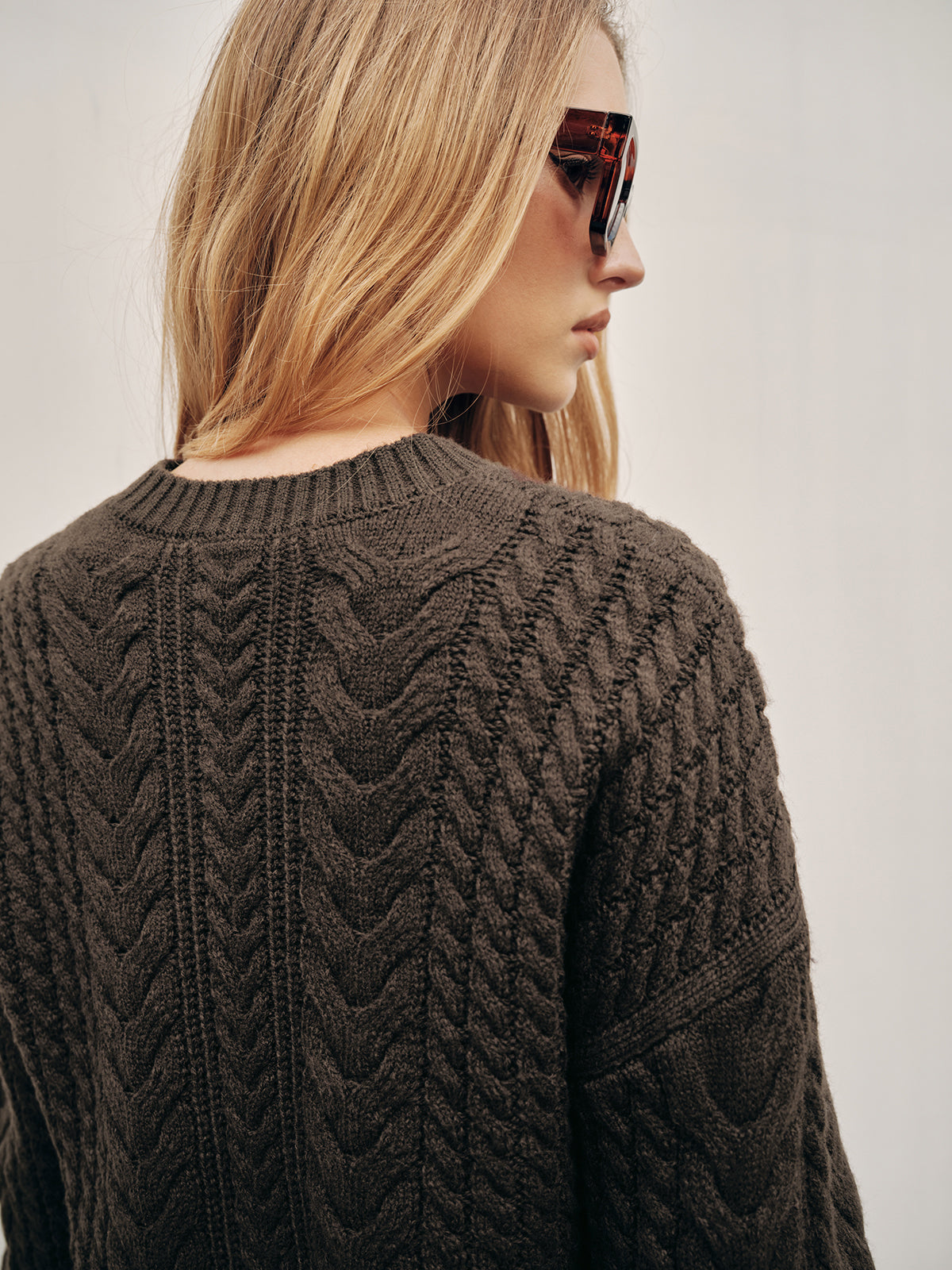 Cable Knit Loose Sweater