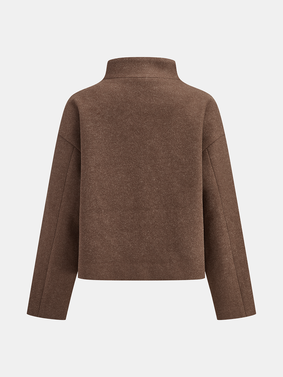 Veste asymétrique en tweed boutonnée