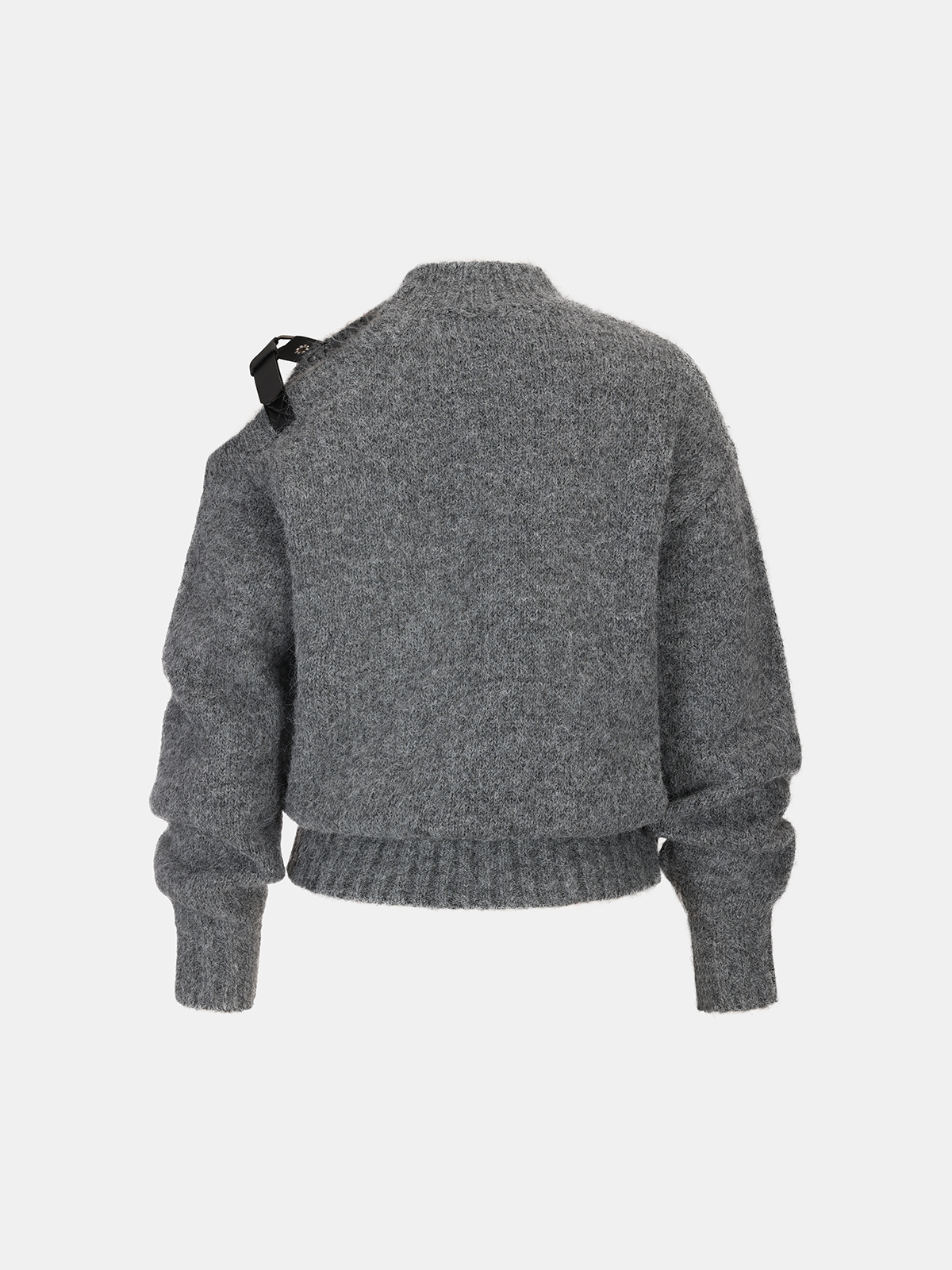 Buckle Detail Wool-Blend Sweater