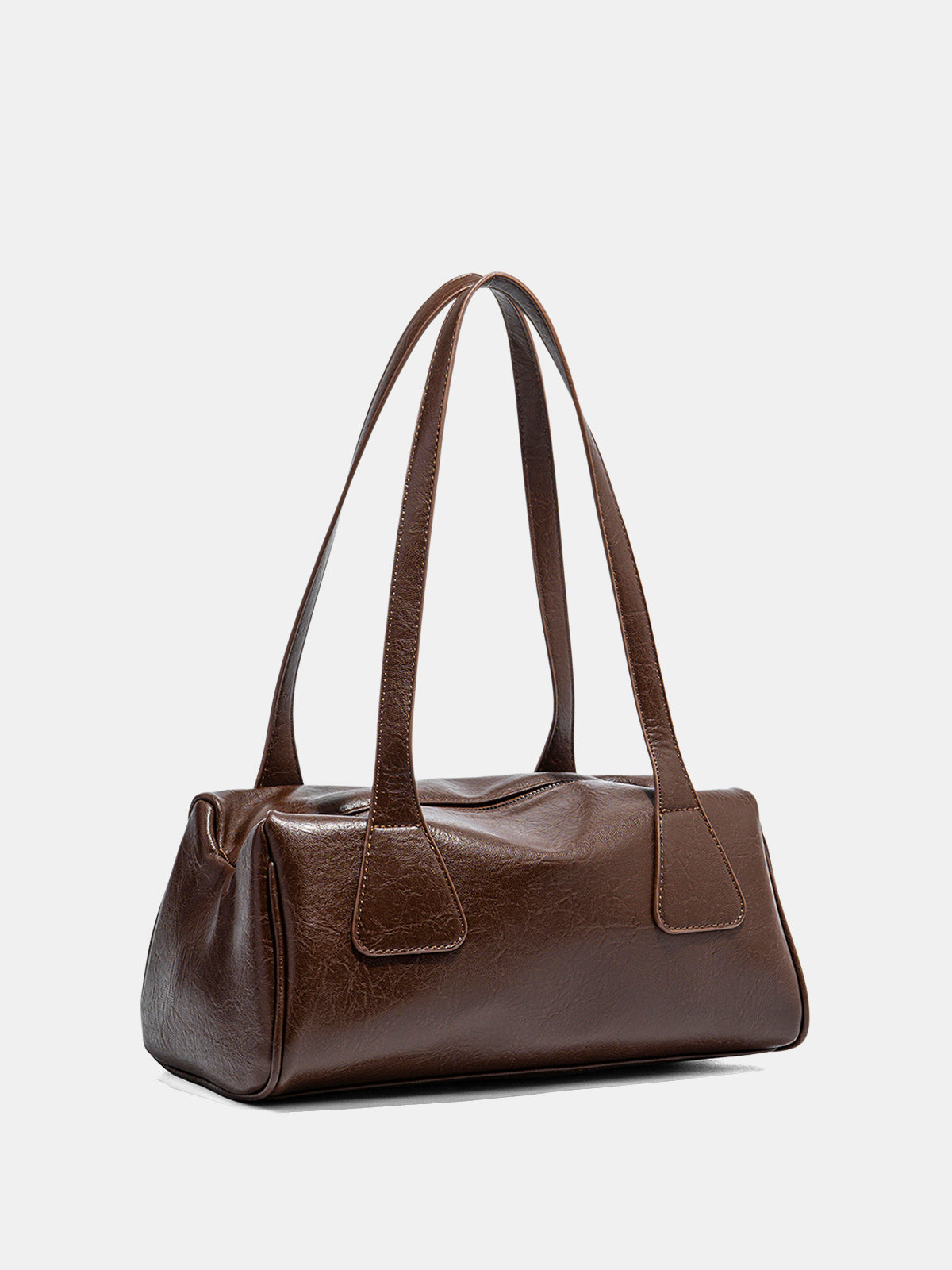 Vintage-Baguette-Tasche mit Doppelhenkel