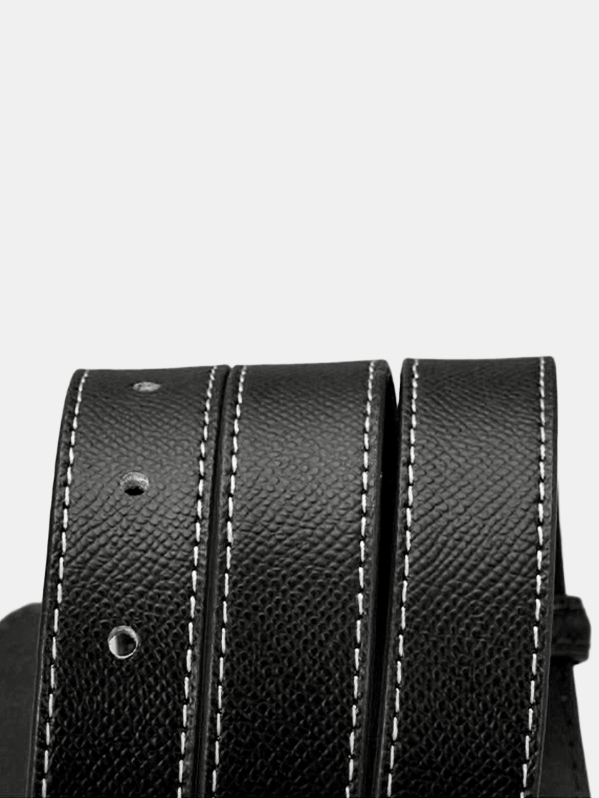 Metal Buckle Leather Thin Belt