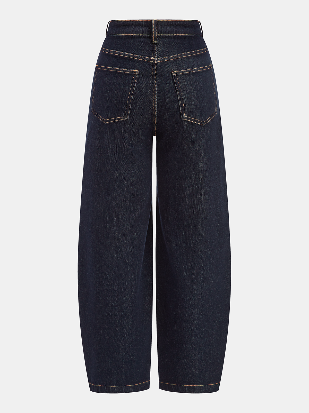 Denim-Jeans mit gekrümmtem Bein