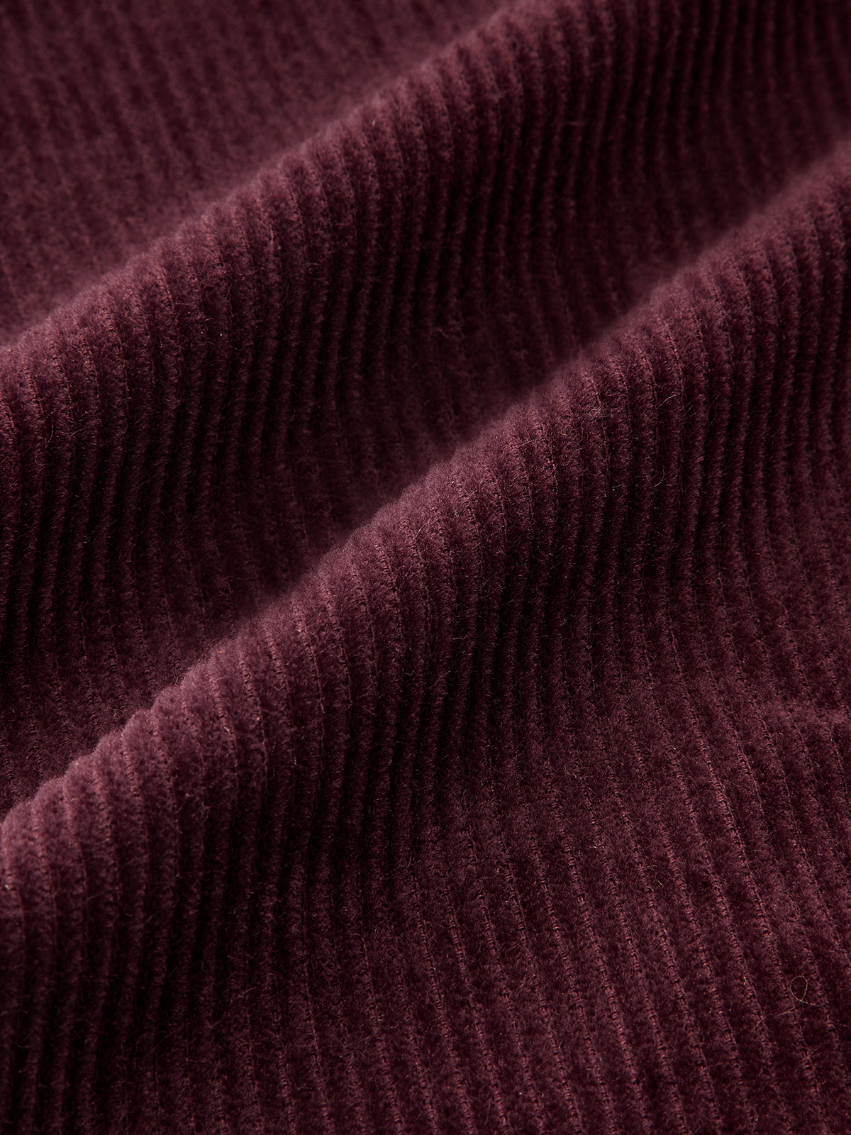 Pantalon droit en velours côtelé ceinturé