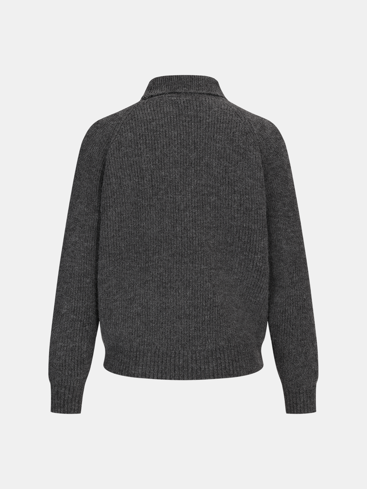 Langärmliger Strickpullover mit Kragen