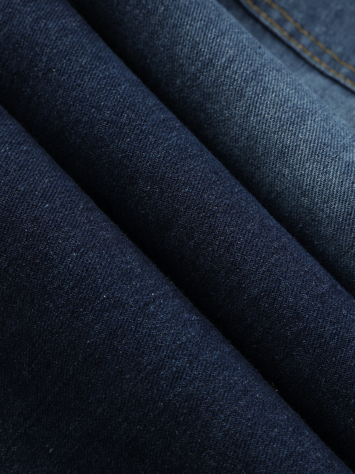 Mid-Waist Denim Curved-Leg Jeans