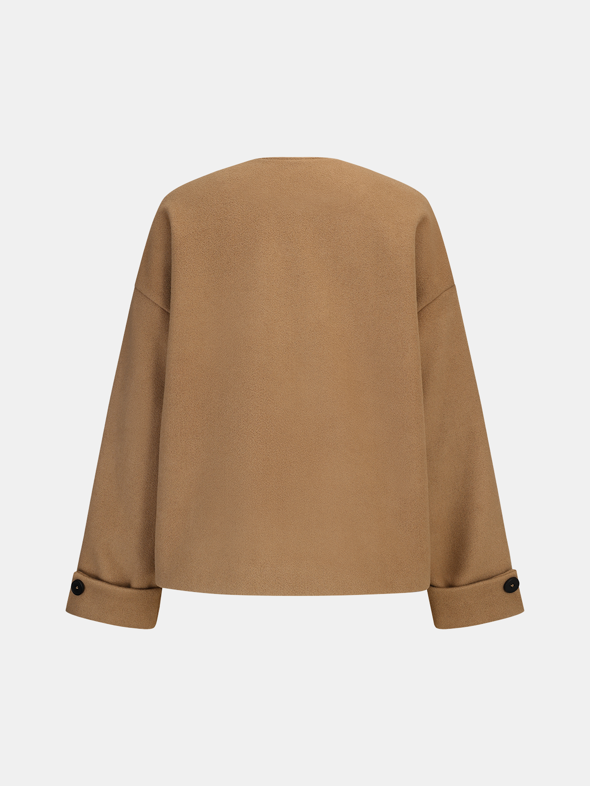 Double-Breasted Coat with Scarf Collar