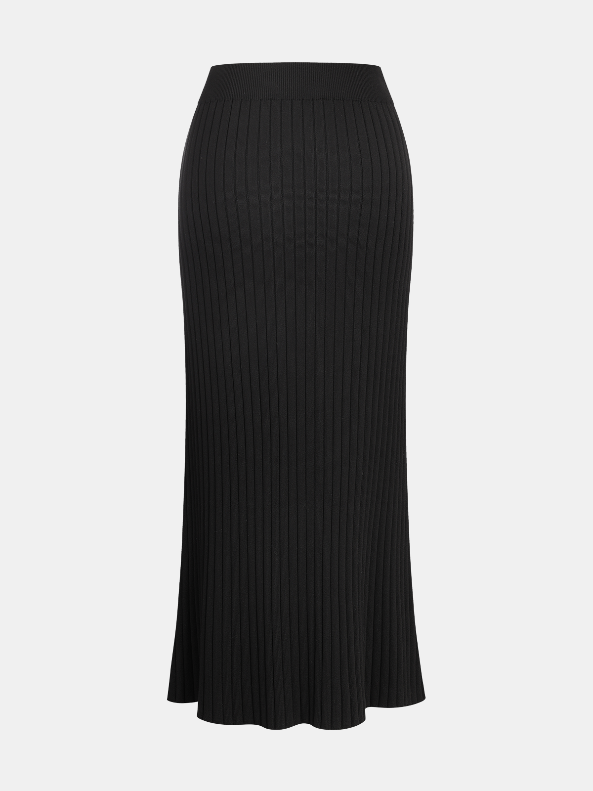 Knit Cap Sleeve Top and Midi Skirt Set