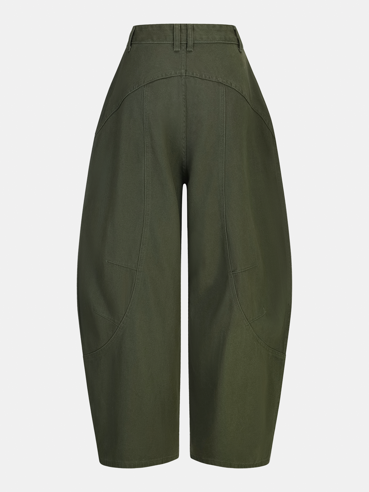 Mid-Rise Hose mit gebogenem Bein