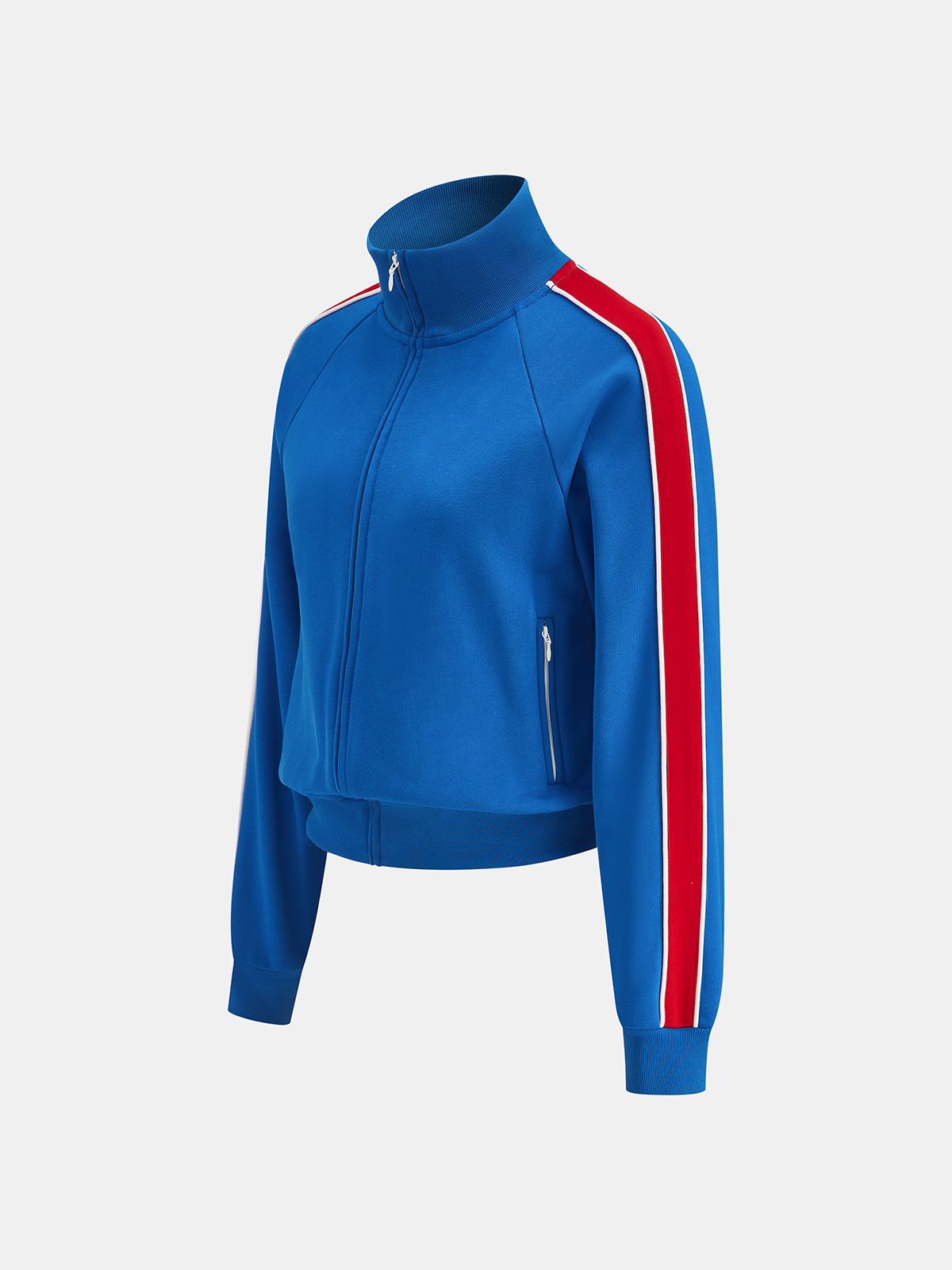 Veste de survêtement zippée à rayures latérales