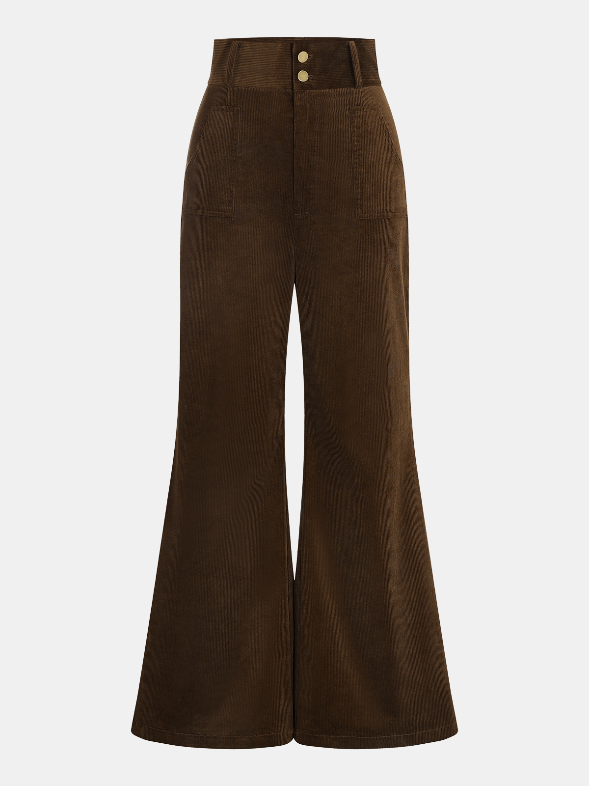 High-Waist Corduroy Flare Pants