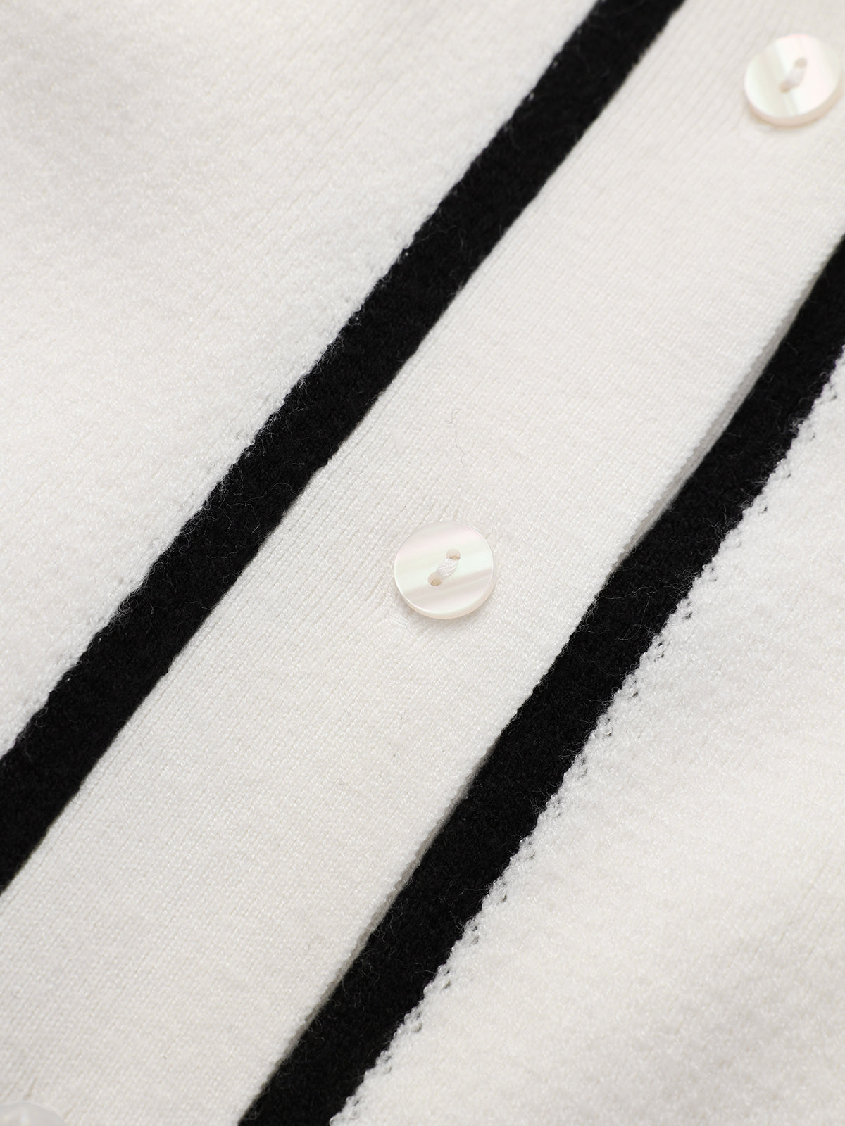 Contrast Trim Knit Shirt Dress