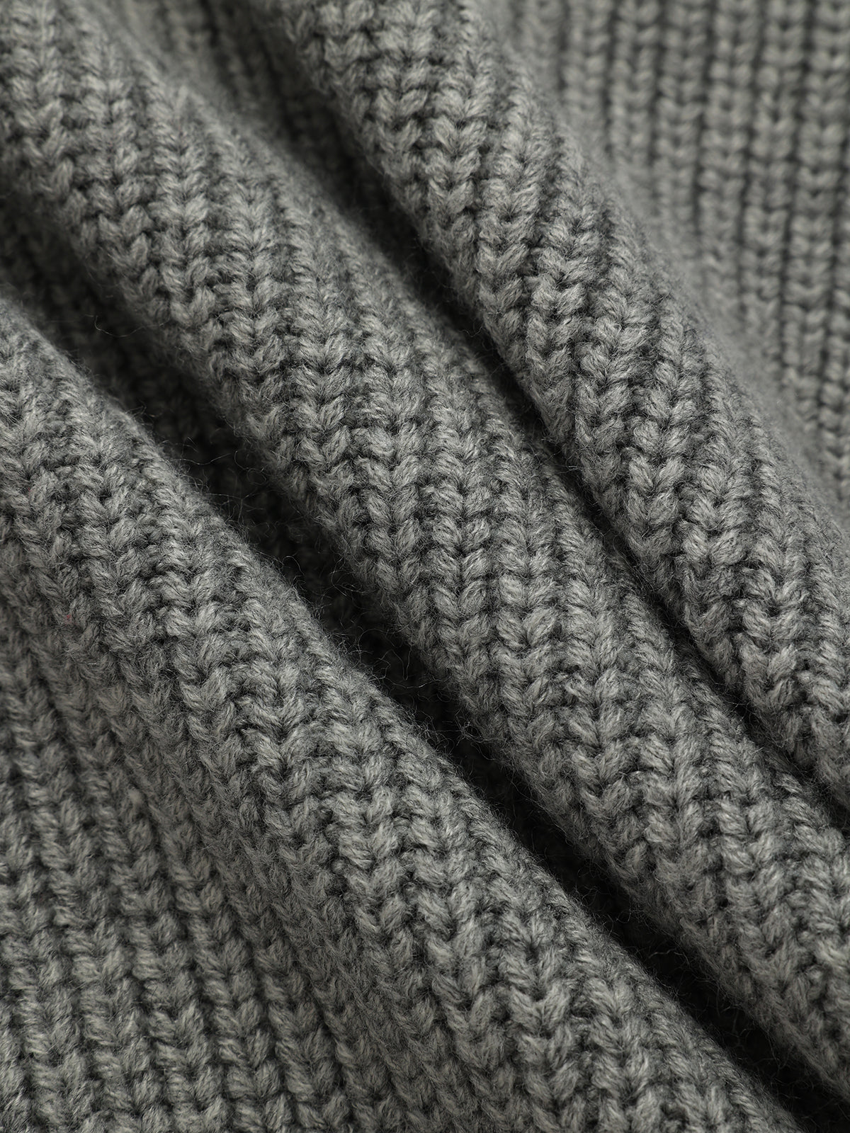 Wollmischung Rollkragen-Zopfstrickweste mit Schleifendetail