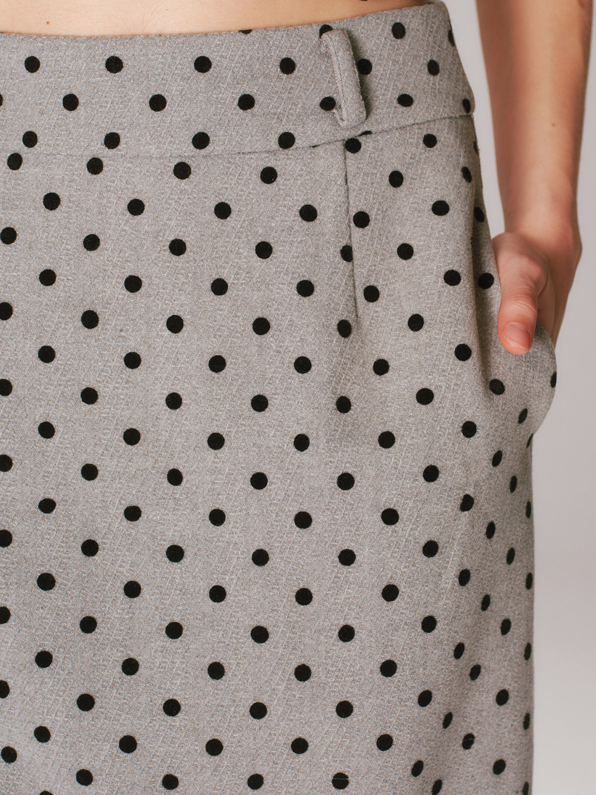 Polka Dot A-Line Mini Skirt