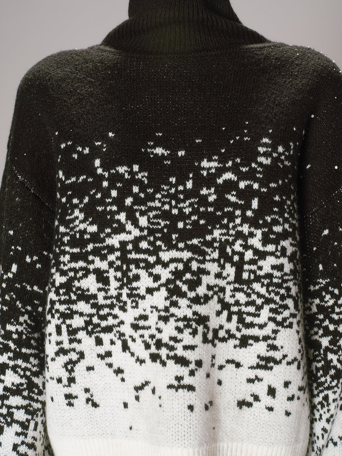 Gradient Wool-Blend Turtleneck Sweater