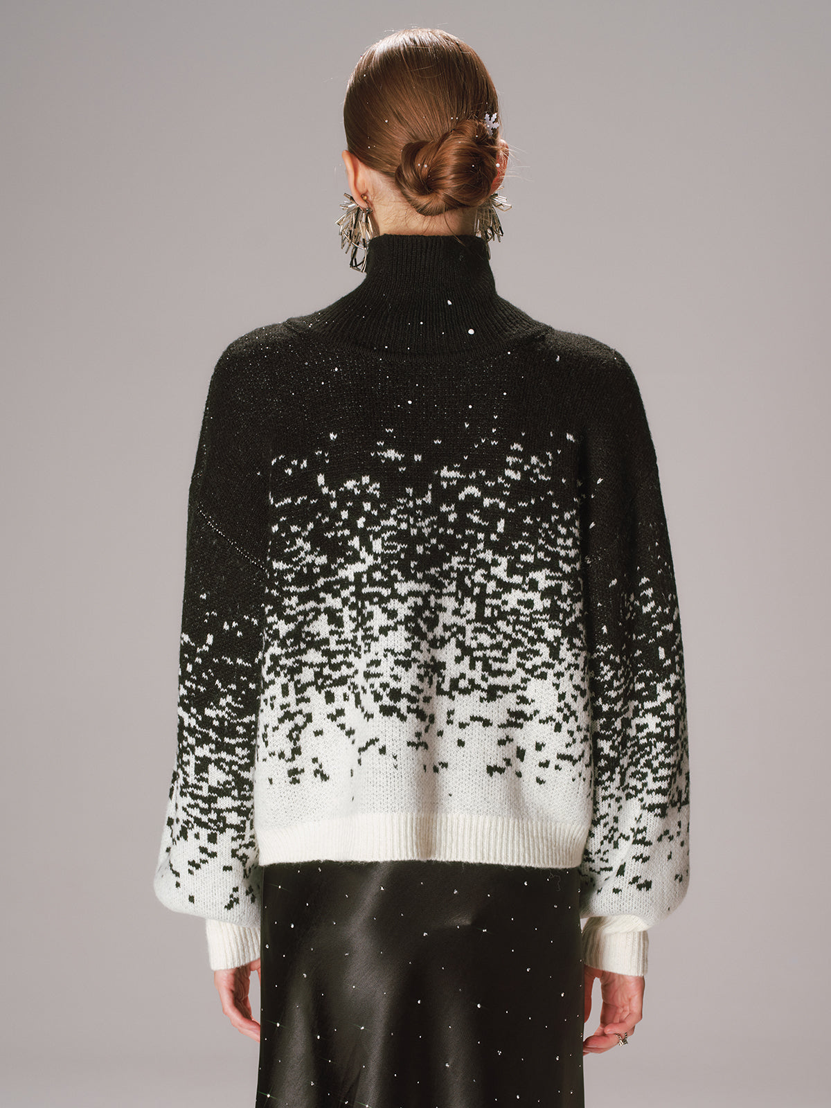 Gradient Wool-Blend Turtleneck Sweater
