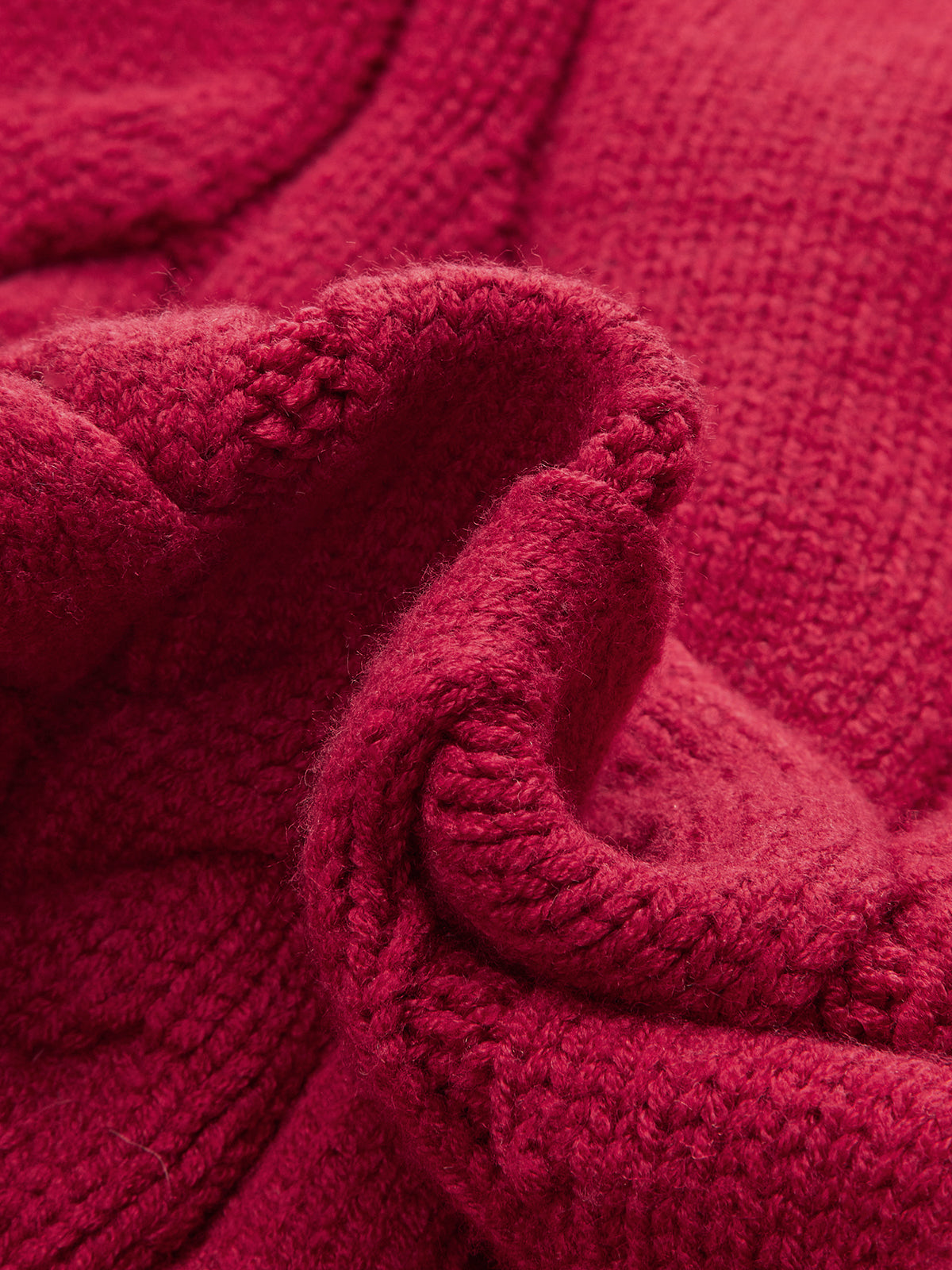Turtleneck Cable Knit Short Sleeve Belted Sweater